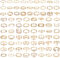 Dochais 83 Stück Boho Gelenk Fingerringe, Stapelbare Midi Ringe Set, Opal, Hohl, Geschnitzte, Blumen, Retro Knöchelringe Gold für Damen Frauen Mädchen Männer