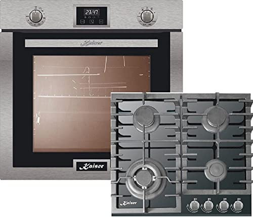 Kaiser Set de cuisinière à gaz EG 6372 + KCG 6383, Four à gaz à encastrer, 79L+CUISSON À GAZ