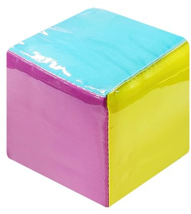 Puco Taschenwürfel DIY Bildung Spielwürfel Klassenzimmer weicher Würfel mit durchsichtiger Tasche großer Lehrerwürfel Lernwürfel Spielwürfel aus Kunststoff in transparentem Hexaeder-Design für Kids