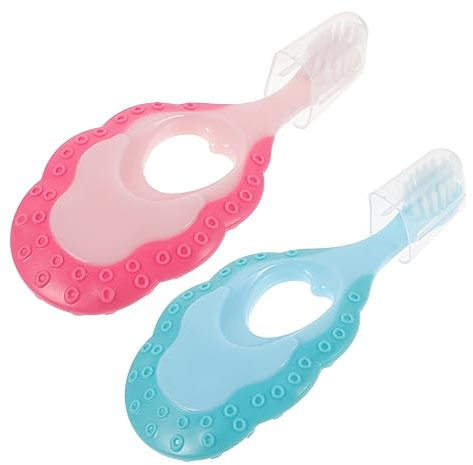 COLLBATH Kinderzahnbürste Für Haushalt Und Reise Ergonomisch Mit Weicher Bürste 2 Stück Für Kleinkind