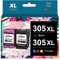 305 Ink Cartridges Black and Colour, 305 XL Ink Cartridges Replacement for HP DeskJet 2700 2710 2720 2722 2800 2810e 2820 Plus 4100 4120 4130 Envy 6000 6010 6020 6030 6032 Pro 6400 6430 6432
