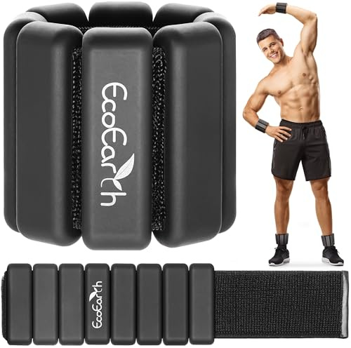 Ankle & Wrist Weights - Adjustable Workout Bands for Men & Women - Set of 2 - Use for Hands, Arms, Legs - Wearable Weight Bracelets for Fitness, Strength Training, Running, Yoga, Dance, Pilates