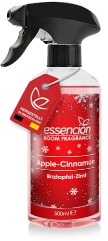 essencion Christmas Raumduft – Weihnachtliche Düfte in 500ml (Apple-Cinnamon 500ml Raumspray)