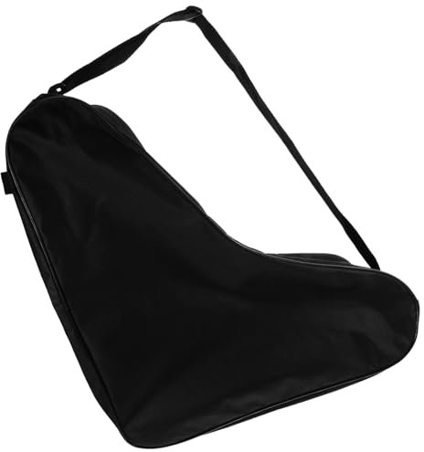 BESPORTBLE Skate Shelves Skateboard Rucksack Skates-Aufbewahrung Taschenrolle Tragbarer Rollschuhhalter Verschleißfeste Schlittschuhtasche Schuhhalter für Schlittschuhe Oxford-Stoff Black