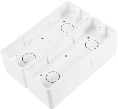 UKCOCO 4pcs Surface Mount Electrical Outlet Box for Wall Mounted Installations Pvc Outdoor Junction Box Function Weatherproof for Cables
