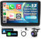 2G&64G VECHTEL 9 Bluetooth-Autoradio für Fiat DUCATO 2010/Citroen Jumper/peugeot Boxer Carplay Android Auto Wireless, EQ, Wifi GPS Navi, Airplay,Android Cast,RDS/FM Radio 2 Din mit AHD Rückfahrkamera