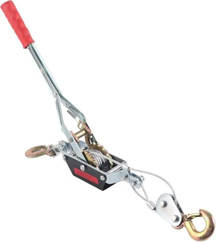 NGIRJKKLL Cabrestante Manual de Alta Resistencia con Doble Gancho y Potente Sistema de extracción para maquinaria básica de ingeniería (2T)