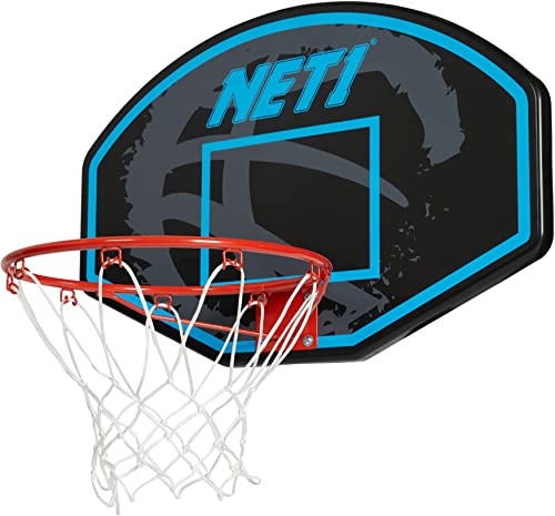 NET1 | Premium Basketball Backboard & Net System For Kids | Ultra Durable 15 Solid Steel Hoop | Wall-mounted or Portable Height Adjustable | Padded Pole