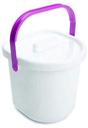 The Neat Nursery Co. Nappy Pail, 801 White/Pink, 0.65 kg 5055378201714