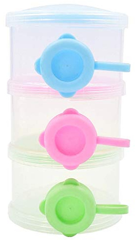 Porta latte in polvere - dosatore e contenitori - separabili - alimenti - idea regalo originale