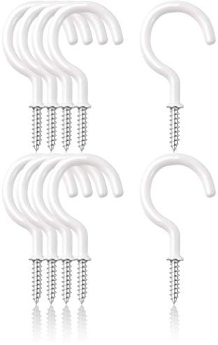 BOBOZHONG Crochet Plafond,10 Pièces Crochets à Visser, Crochets de Plafond de 2 Pouces résistants pour la Suspension de Plafond de Jardin de Cuisine de Salle de Bains