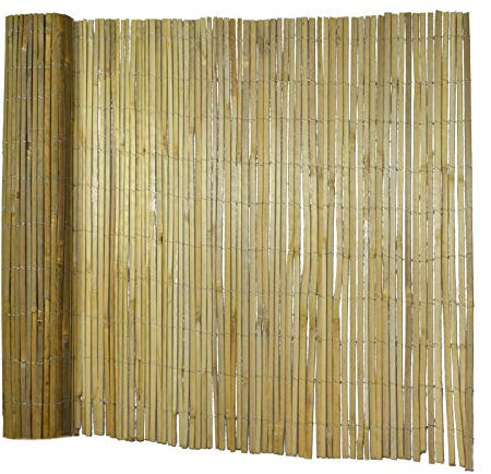 Floordirekt | Brasil | Canisse en bambou fendu naturel | Clôture en bambou pare-vue - coupe-vent naturel | Qualité supérieure | Idéale pour jardin, balcon et terrasse | 100 x 300 cm