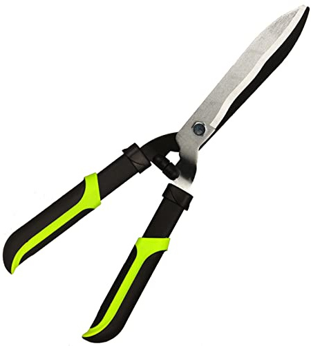 YRTSH Hedge Clippers Shears Hedge Shears for Trimming Borders, Garden Tools Hedge Clippers, Bush Cutters Trimmer with Sharp Wavy Blades, Garden Shears for Hedges (19 Inch)