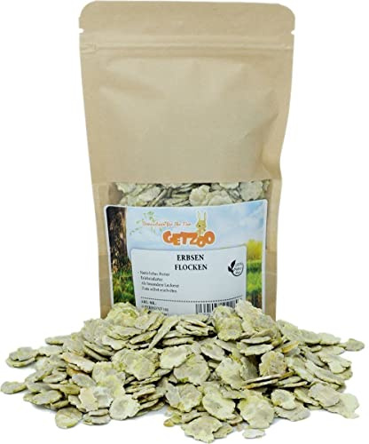 Getzoo Premium Erbsenflocken 100g | Proteinreich & Natürlich | Ideal für Nagetiere | Vitamine, Mineralien, Ballaststoffe