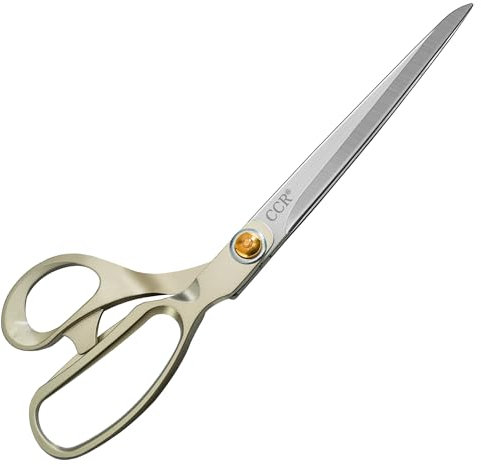 CCR Schneiderschere Stoffschere Profi-Scharf Heavy Duty Nähschere 26,5cm aus Edelstahl – Schere zum Schneiden von Stoff, Kleidung, Textilien, Leder, Jeans, Nähen & Ändern