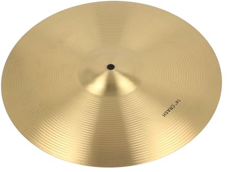 Crash-Becken mit Lebendigem Klang, Trommelbecken aus Messing für Professionelle Musikbegeisterte (14 Zoll)