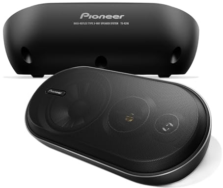 PIONEER TS-X210 4” 3-Way Surface Mount Speakers (Pair) – 120W Max, Classic Design Speaker Upgrade