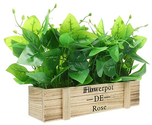 VOSAREA Garden Artificial Plants Fake Plant for Indoor Spring Table Centerpiece Decor