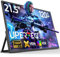 UPERFECT Portable Monitor 21.5 Zoll 120Hz Tragbarer Monitor 1300:1 1920 * 1080 Full HD IPS Bildschirm Integrierter Halterung HDMI USB C für PC Laptop Spielkonsole, Metallgehäuse, VESA-Kompatibel