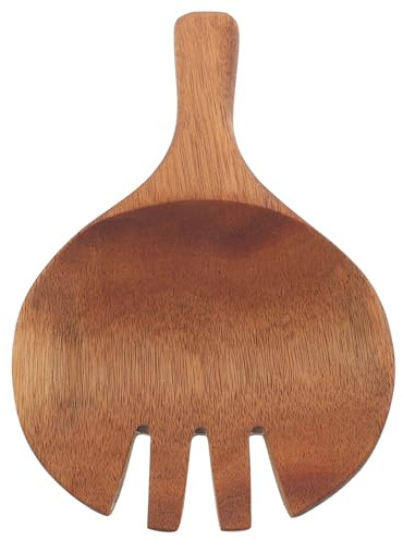 Hohopeti Forchetta da Insalata in Legno con Artiglio Pinza da Insalata Pinza da Portata in Legno Ciotola