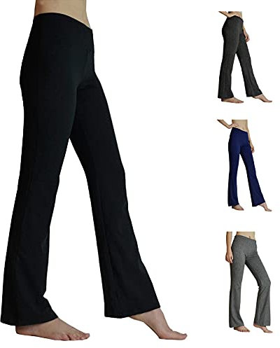 Damen jogginghose, schnell trocknende Sporthose mit versteckten Taschen, mittlhohe Taille stilvolle freizeitliche Yogahose für Fitness, Outdoor-Sport und als Alltagskleidung (Black, XXL)