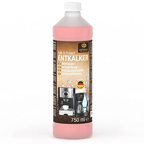750ml Détartrant pour Delonghi, Bosch, Tassimo, Krups, Philips, Dolce Gusto, Senseo, Jura, Siemens machines à café automatiques et cafetières, 6 utilisations - Coffeeano détartrage