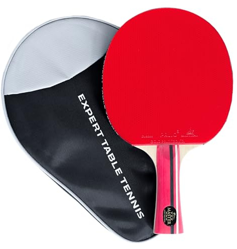 Palio Master 3.0 Table Tennis Bat & Case | ITTF-Approved Intermediate Ping Pong Racket | Allround Speed, Spin and Control