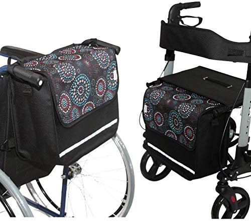 SENIORI Rollator/Rollstuhl Tasche Rollatortasche Rollstuhltasche Universal (1. Kreise)
