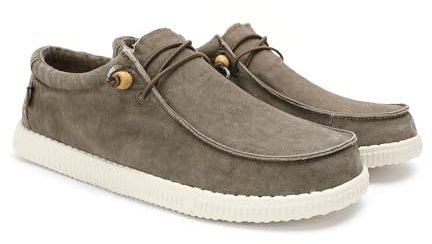 WALK IN PITAS | WP150 WALLABI Washed | Mocassini Uomo | Scarpe da Barca | Sportive Uomo | Sneakers Casual | Scarpa da Vela | Calzatura Senza Lacci | Scarpe Walkinpitas
