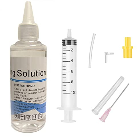 Inkpro Printhead Cleaner for Inkjet Printers Brother HP Officejet 8600 5520 4620 6520 6600 6700 6968 6978 8610, MX922 922 Pro 100, Liquid Printers Head Cleaning kit