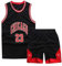 Qkydky Kinder Basketball Trikot Set - Atmungsaktiv, Leicht & Langlebig - Perfekt für Training & Spiele - Verschiedene Größen & Farben - Ideal für Jungen & Mädchen(Schwarz,XXL,für 11-14 Jahr)