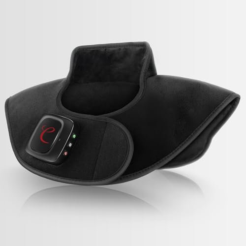 Comfytemp Kabellos gewichtetes Heizkissen für Nacken Schulter mit Akku 36Wh, 1,1 kg Nackenwärmer Schulterwärmer mit 3 Temperaturstufen, 52x25 cm Wärmekissen mit Abschaltautomatik