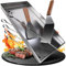 WILDGÅRD® Grillplatte - Plancha Grill Platte aus dickem & rostfreiem Edelstahl – 44,5 x 26 cm – für BBQ Gasgrill & Kohlegrill geeignet +PLUS: 2x Grillspachtel & 5x Spieße