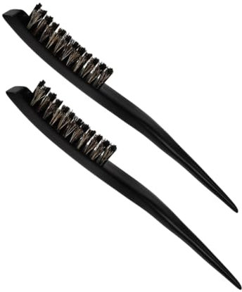 DRESSOOS 2pezzi Spazzola Setole Dure Per Pettine Per Styling Dei Setole Lisce e Portatile Adatto Per Tutti i Tipi Realizzato in e Legno