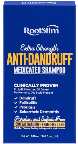 Seborrheic Dermatitis Folliculitis Dandruff Shampoo - Anti Fungal Medicated Shampoo for Healthy Scalp with Selenium Sulfide & Botanical Extracts - Flakes Itchy and Oily Scalp Relief Stop Hair Loss