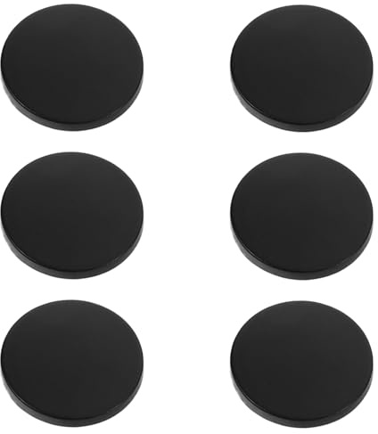 AUTSUPPL Paquete de 10 Piezas Elegantes Planos de Metal Negro para Coser 10 Botones Redondos y Fáciles de Usar, Diseño de Alto Pie para Suéteres y Pantalones