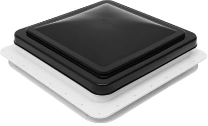 Ventana de ventilación de techo de 42 × 42 cm para autocaravana, ventilación cuadrada de techo con dimensiones interiores 35 × 35 cm, apto para apertura estándar de 14 × 14 pulgadas, fácil reemplazo