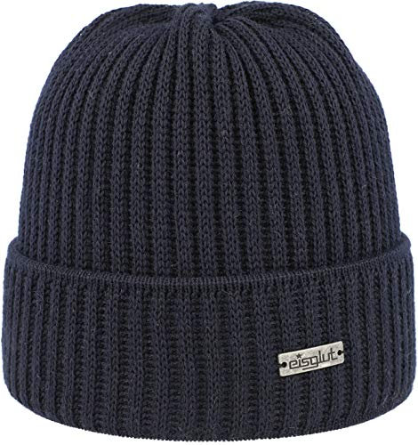 Eisglut Herren Jamesg Merino Strickmütze, Marine, M 57-58cm