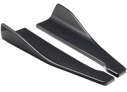 SANDNE Gonna Laterale 48 Cm Universale per Peugeot 206 Spoiler Splitter Estensioni Minigonne Laterali Paraurti Auto Minigonne Laterali Auto (Colore : Carbon)