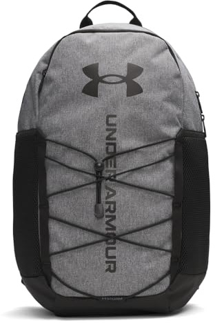 Under Armour Unisex Hustle Sport 6.0 Backpack, Mochila para deportes y atletismo repelente al agua, Mochila deportiva con panel inferior forrado duraderoCastlerock/Black/Black,OSFM