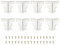 PATIKIL 3 Inch Hollow Out Furniture Legs, Set of 8 Modern Metal Triangle Couch Feet Replacement Sofa Legs for Cabinet Dresser Cupboard Table Chair Ottoman Bookcase Wardrobe, Silver