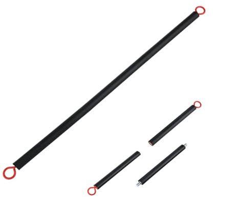 ENJOYFIT Barra di resistenza per fitness, portatile, in acciaio, per pilates, allenamento, 3 parti, per fasce di resistenza, attrezzatura per allenamento di resistenza a casa