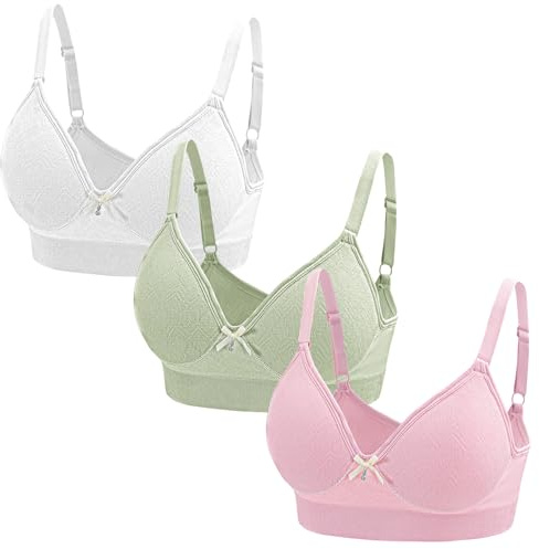 3 st bh för kvinnor utan bygel med vadderad, bekväm bralette, t-shirt, bh, bysthållare, topp, klassisk bh, yoga-set, sportbehå för kvinnor, mjuk – S–XL