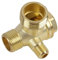 20x16x10 mm Valvola di Non Ritorno a Tre Vie Filettata per Compressore d'Aria, Maschio Valvola Pneumatica, Adatta per Pompe a Pistone e Compressori d'Aria a Pistone d'Olio