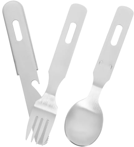 TOYANDONA Vajilla De Acero Inoxidable Resistente para Fiestas De Cubiertos Cuchillo Tenedor y Cuchara para Camping y Viajes