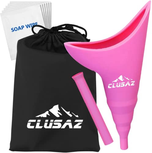 CLUSAZ Frauenurinal, Urinella Frauen Im Stehen Pinkelhilfe, Damen Faltbare Reise Gadgets für Camping, Festival, Draußen, Portable Toilette Zubehãr