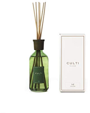 Culti Diffuseur de bâtonnets Vert Style 500 ML Milan | Parfum The, thé Sencha et Bois de gayac - Durée 3 Mois - Mètre de 10 à 20 m²