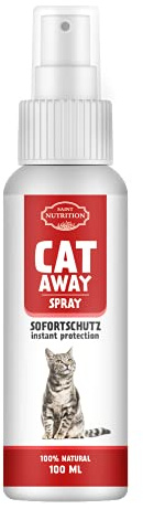Saint Nutrition Espray repelente de gatos de alta dosis, para interior y exterior, para gatos y perros