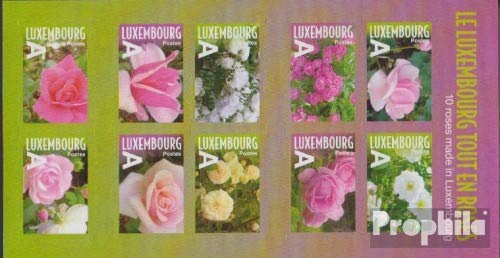 Luxembourg 1877-1886FB Folienblatt (complète.Edition.) Neuf avec Gomme Originale ** MNH 2010 Rose sélections (Timbres pour Les collectionneurs) Plantes/Champignons