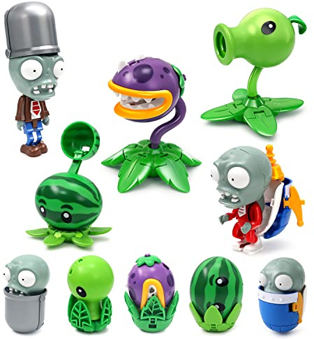 Maikerry PVZ Action Figures Set - Assembled Toys Gift Game Fan Party Birthday Gifts Toys Figurines for Boys Girls